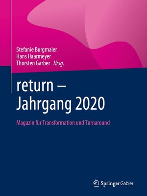 cover image of return – Jahrgang 2020